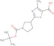 2-{1-[(tert-Butoxy)carbonyl]pyrrolidin-3-yl}-4-methyl-1,3-thiazole-5-carboxylic acid