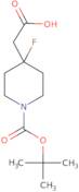 2-[4-Fluoro-1-[(2-methylpropan-2-yl)oxycarbonyl]piperidin-4-yl]acetic acid