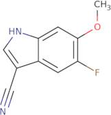 5-Fluoro-6-methoxy-1H-indole-3-carbonitrile