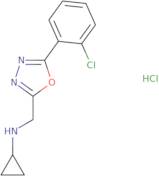 N-{[5-(2-Chlorophenyl)-1,3,4-oxadiazol-2-yl]methyl}cyclopropanamine hydrochloride