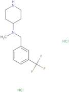 N-Methyl-N-{[3-(trifluoromethyl)phenyl]methyl}piperidin-4-amine dihydrochloride