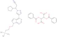 (2S,3S)-2,3-Bis(benzoyloxy)butanedioic acid (3R)-3-cyclopentyl-3-[4-(7-{[2-(trimethylsilyl)ethoxy]methyl}-7H-pyrrolo[2,3-d]pyrimidin -4-yl)-1H-pyrazol-1-yl]propanenitrile