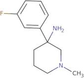 3-(3-Fluorophenyl)-1-methylpiperidin-3-amine