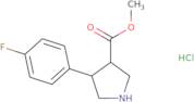 Trans-methyl 4-(4-fluorophenyl)pyrrolidine-3-carboxylate hydrochloride