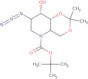 2-Azido-4,6-O-benzylidene-N-Boc-1,2,5-trideoxy-1,5-imino-D-glucitol