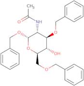 2-Acetamido-1,3,6-tri-O-benzyl-2-deoxy-a-D-glucopyranoside