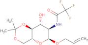 Allyl 2-deoxy-4,6-O-isopropylidene-2-(trifluoroacetamido)-a-D-glucopyranoside