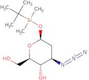 3-Azido-2,3-dideoxy-1-O-(tert-butyldimethylsilyl)-b-D-arabino-hexopyranose