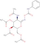 O-(2-Acetamido-3,4,6-tri-O-acetyl-D-glucopyranosylidene)amino N-phenyl carbamate