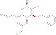 Allyl 3-O-benzyl-2-O-chloroacetyl-a-L-rhamnopyranoside