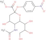 5-Acetamino-4-hydroxy-2-(4-nitro-phenoxy)-6-(1,2,3-trihydroxy-propyl)-tetrahydro-pyran-2-carboxy...