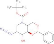 2-Azido-4,6-O-benzylidene-N-(tert-butoxycarbonyl)-1,2,5-trideoxy-1,5-imino-D-glucitol