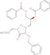 (S)-3-((2R,3S,5S)-5-Allyl-3-(benzyloxy)-4-oxotetrahydrofuran-2-yl)propane-1,2-diyl dibenzoate