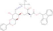 O-(2-Azido-4,6-O-benzylidene-2-deoxy-a-D-galactopyranosyl)-N-[(9H-fluoren-9-ylmethoxy)carbonyl]-L-serine tert-Butyl Ester