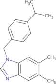 5,6-Dimethyl-1-{[4-(propan-2-yl)phenyl]methyl}-1H-1,3-benzodiazole