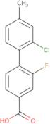 4-(2-Chloro-4-methylphenyl)-3-fluorobenzoic acid