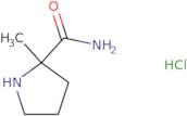 (2S)-2-Methylpyrrolidine-2-carboxamide hydrochloride