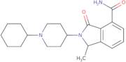 (S)-2-(1-Cyclohexylpiperidin-4-yl)-1-methyl-3-oxoisoindoline-4-carboxamide