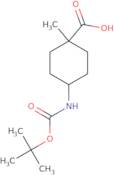 -4tert-butoxycarbonyl)amino)-1-methylcyclohexanecarboxylic acid