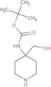 tert-Butyl N-[4-(hydroxymethyl)piperidin-4-yl]carbamate