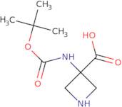 3-{[(tert-Butoxy)carbonyl]amino}azetidine-3-carboxylic acid