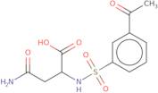 2-(3-Acetylbenzenesulfonamido)-3-carbamoylpropanoic acid