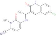 5-[[(1R)-1-(6-Chloro-2-oxo-1H-quinolin-3-yl)ethyl]amino]-1-methyl-6-oxo-pyridine-2-carbonitrile