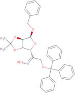 Benzyl 2,3-O-isopropylidene-6-O-trityl-5-keto-a-D-mannofuranoside 5-oxime