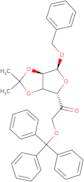 Benzyl 2,3-O-isopropylidene-6-O-trityl-5-keto-a-D-mannofuranose