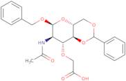 Benzyl 2-acetamido-4,6-O-benzylidene-3-O-(carboxymethyl)-2-deoxy-a-D-glucopyranoside