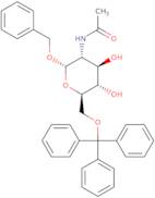 Benzyl 2-acetamido-2-deoxy-6-O-trityl-a-D-glucopyranoside