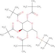 6-O-tert-Butyldimethylsilyl-1,2,3,4-tetra-O-pivaloyl-b-D-galactopyranose