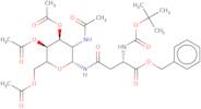 2N-Boc-4N-(2-acetamido-2-deoxy-3,4,6-tri-O-acetyl-b-D-glucopyranosyl)-L-asparagine-O-benzyl ester