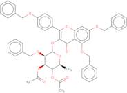 5,7-Bis-(benzyloxy)-a-(4-(benzyloxy)phenyl)-3-[3,4-di-O-acetyl-a-O-acetyl-a-L-rhamnopyranosyloxy...