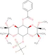 1,6:3,4-Bis-[O-(2,3-dimethoxybutane-2,3-diyl)]-2-O-trifluoromethanesulphonyl-5-O-benzolyl-myo-in...