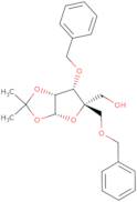 3-O-Benzyl-1,2-O-isoproylidene-4-C-(phenylmethoxy)methyl-β-L-lyxofuranose