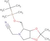 5-O-tert-Butyldimethylsilyl-N-cyanomethyl-1,4-dideoxy-1,4-imino-2,3-O-isopropylidene-D-ribitol