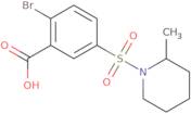 2-Bromo-5-[(2-methylpiperidin-1-yl)sulfonyl]benzoic acid