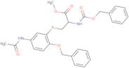 N-Benzyloxycarbonyl-5-(3-acetamido-6-benzyloxypenyl)cysteine methyl ester