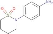 4-â€‹(Tetrahydro-â€‹1,â€‹1-â€‹dioxido-â€‹2H-â€‹1,â€‹2-â€‹thiazin-â€‹2-â€‹yl)â€‹-benzenamine