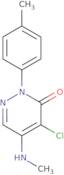 4-Chloro-5-(methylamino)-2-(4-methylphenyl)-2,3-dihydropyridazin-3-one