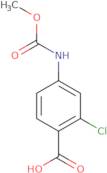2-Chloro-4-[(methoxycarbonyl)amino]benzoic acid