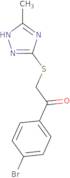 1-(4-Bromophenyl)-2-[(5-methyl-4H-1,2,4-triazol-3-yl)thio]ethanone