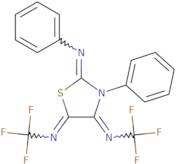 N,N'-(3-Phenyl-2-(phenylimino)thiazolidine-4,5-diylidene)bis(1,1,1-trifluoromethanamine)