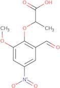 2-(2-Formyl-6-methoxy-4-nitrophenoxy)propanoic acid