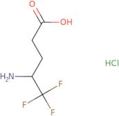 (4S)-4-Amino-5,5,5-trifluoropentanoic acid hydrochloride