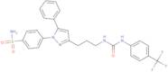 4-[5-Phenyl-3-[3-[N′-(4-trifluoromethylphenyl)ureido]propyl]pyrazol-1-yl]benzenesulfonamide