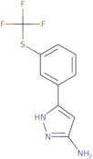 3-(3-((Trifluoromethyl)thio)phenyl)-1H-pyrazol-5-amine