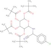 N-[2-(4'-Chlorophenylacetonitrile)]-2,3,4,6-tetra-pivaloyl-D-glucopyranoside