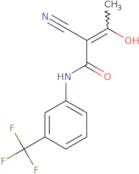2-Cyano-3-hydroxy-N-[3-(trifluoromethyl)phenyl]-2-butenamide